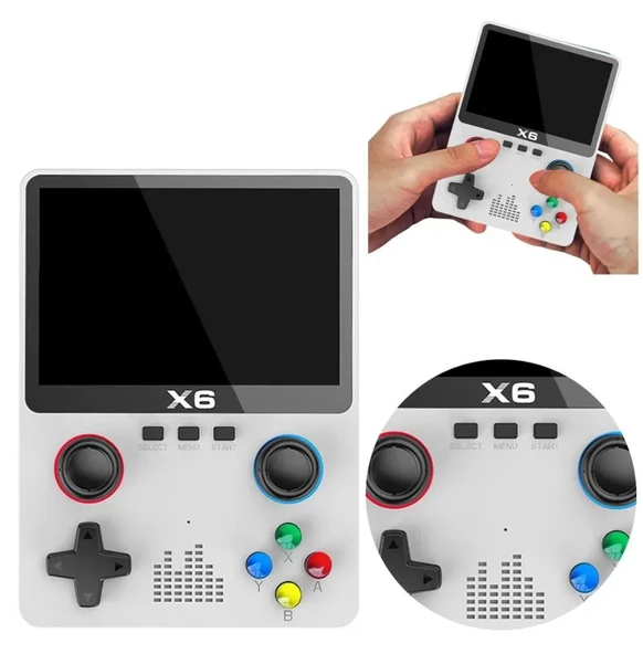 QASUL Yeni Nesil El Atarisi 10.000 Adet Nostalji Oyun 3.5inç HDEkran Mp3/Mp4/Gamepad - 5