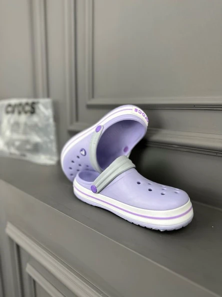 CROCS CROCBANT KADIN LİLA GRİ - 4