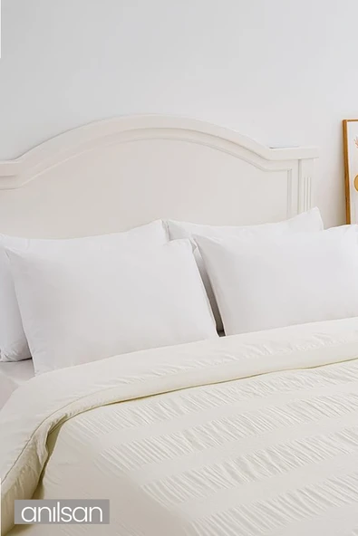 4'lü Mikrofiber Antialerjik Yastık - 600gr, 50x70cm, Boncuk Silikon Dolgulu - 2