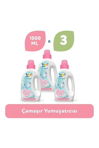 Uni Baby Hipoalerjenik Çamaşır Yumuşatıcı 3 x 1500 ML