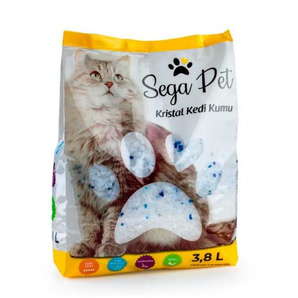 Segapet Kristal Silika Kedi Kumu 3,8 L