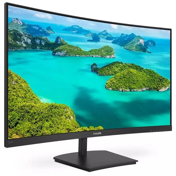 PHILIPS 23.6" VA 241E1SC/00 4MS 75Hz HDMI Kavisli Gaming Monitör ürün görseli