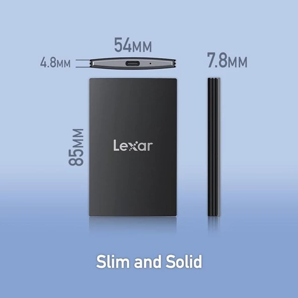 LEXAR 2TB SL500 LSL500X002T-RNBNU USB 3.2 SSD HARİCİ DİSK - 3