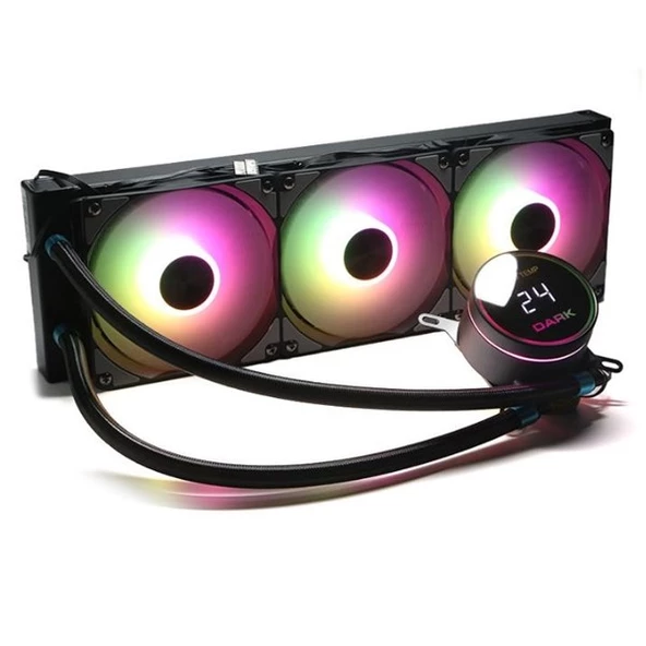 DARK 360mm FREEZER W362 DKCCW362 RGB Sıvı Soğutmalı AM5-1851p İşlemci Fanı - Resim 3