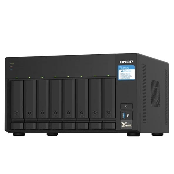 QNAP TS-832PX-16G ALPINE AL324 QC 16GB RAM- 8-diskli Nas Server (Disksiz) - 2