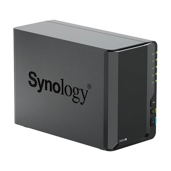 SYNOLOGY DS224-6G PLUS CELERON QC- 6GB RAM- 2-diskli Nas Server (Disksiz) - 6