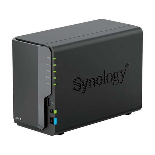 SYNOLOGY DS224-6G PLUS CELERON QC- 6GB RAM- 2-diskli Nas Server (Disksiz) - 2