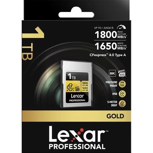 LEXAR 1TB PROFESSIONAL GOLD LCAGOLD001T- RNENG CFEXPRESS 4.0 TYPE-A KART - 6
