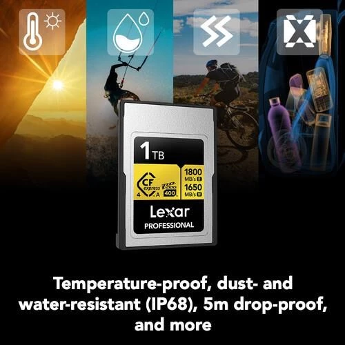 LEXAR 1TB PROFESSIONAL GOLD LCAGOLD001T- RNENG CFEXPRESS 4.0 TYPE-A KART - 10