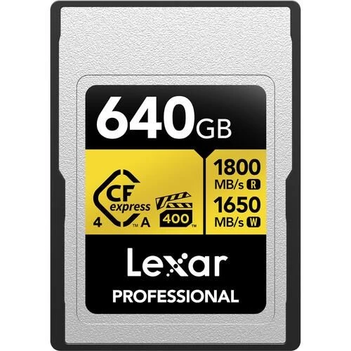 LEXAR 640GB PROFESSIONAL GOLD LCAGOLD640G- RNENG CFEXPRESS 4.0 TYPE-A KART