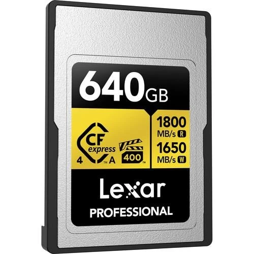 LEXAR 640GB PROFESSIONAL GOLD LCAGOLD640G- RNENG CFEXPRESS 4.0 TYPE-A KART - 2