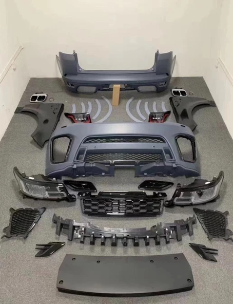 RR SPORT 2014-2017 IÇIN 2018+ SVR FACELIFT BODY KIT (4 LENS FAR VE LED STOP DAHIL)