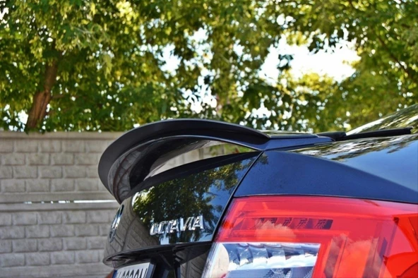 OCTAVIA 2013-2020 IÇIN RS SPOILER - PIANO BLACK - 5