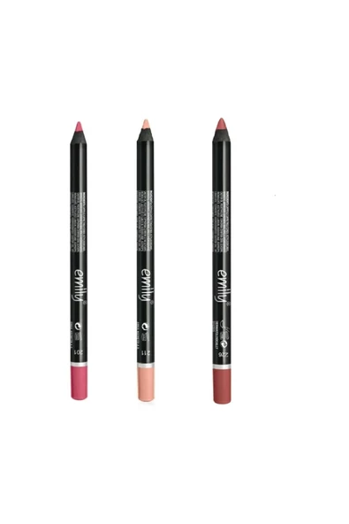 EMILY EMİLY 3'LÜ DUDAK KALEMİ NO: 201-211-226