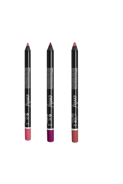 EMILY EMİLY 3'LÜ DUDAK KALEMİ NO: 201-215-226