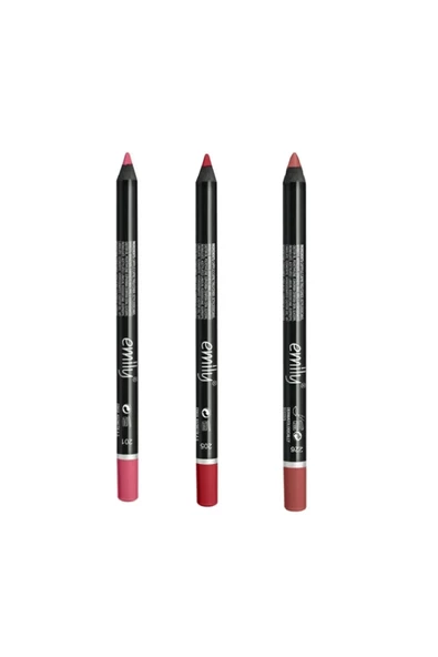 EMILY EMİLY 3'LÜ DUDAK KALEMİ NO: 201-205-226