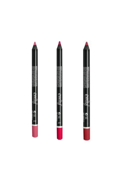 EMILY EMİLY 3'LÜ DUDAK KALEMİ NO: 201-207-225