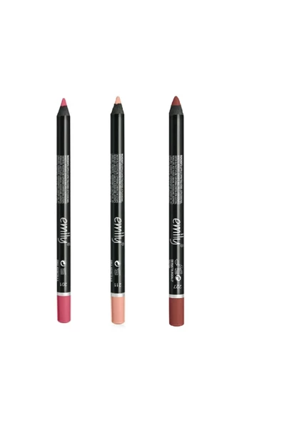 EMILY EMİLY 3'LÜ DUDAK KALEMİ NO: 201-211-227