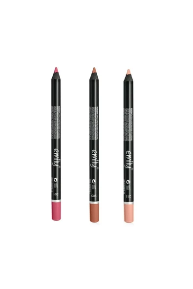 EMILY 3'LÜ DUDAK KALEMİ NO: 201-203-211