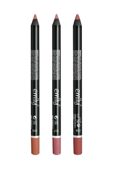 Golden Rose Emily Dudak Kalemi 3'lü Set No:203-217-226 - 3