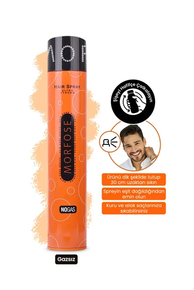 Morfose Gazsız Saç Spreyi Ultra Strong 400 ml - 3