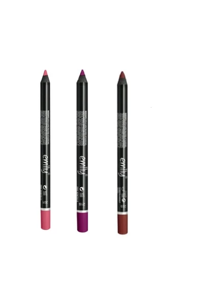 EMILY EMİLY 3'LÜ DUDAK KALEMİ NO: 201-215-223