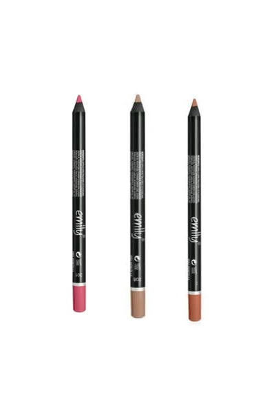 EMILY EMİLY 3'LÜ DUDAK KALEMİ NO: 201-208-222