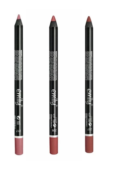 Golden Rose Emily Dudak Kalemi 3'lü No:217-226-227