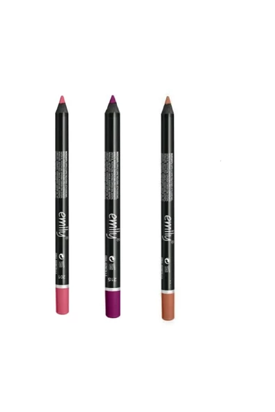 EMILY EMİLY 3'LÜ DUDAK KALEMİ NO: 201-215-222