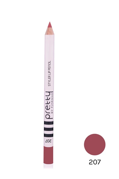 Flormar Dudak Kalemi - Pretty By Flormar Styler Lipliner 207 Deep Rose 8690604469796