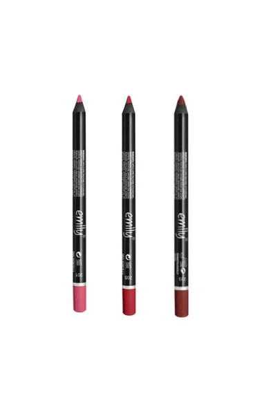 EMILY EMİLY 3'LÜ DUDAK KALEMİ NO: 201-205-223