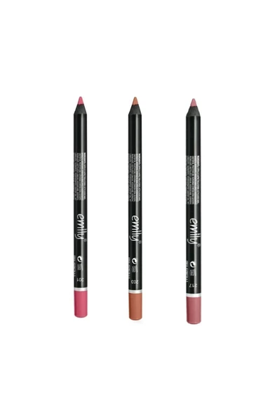 EMILY 3'LÜ DUDAK KALEMİ NO: 201-203-217