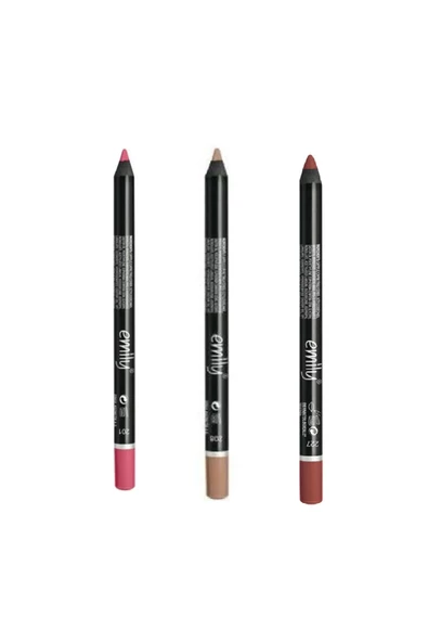 EMILY EMİLY 3'LÜ DUDAK KALEMİ NO: 201-208-227