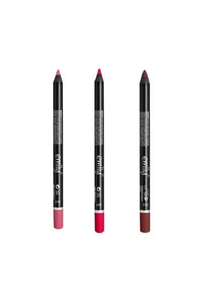 EMILY EMİLY 3'LÜ DUDAK KALEMİ NO: 201-207-223