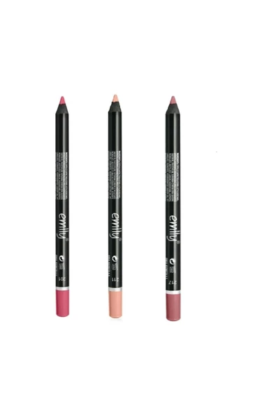 EMILY EMİLY 3'LÜ DUDAK KALEMİ NO: 201-211-217