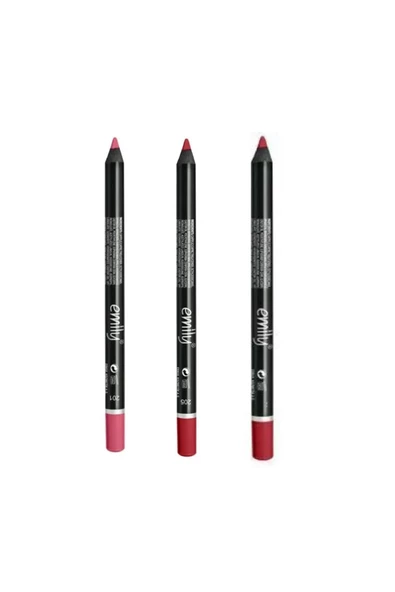 EMILY EMİLY 3'LÜ DUDAK KALEMİ NO: 201-205-225