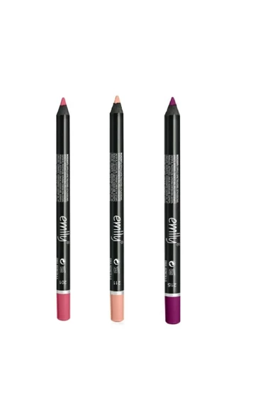 EMILY EMİLY 3'LÜ DUDAK KALEMİ NO: 201-211-215