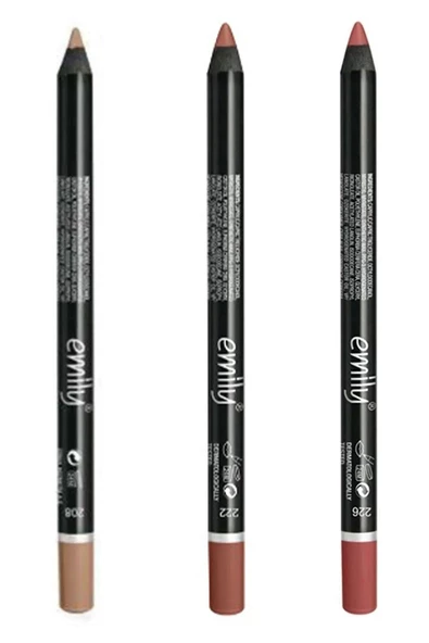 Golden Rose Emıly Dudak Kalemi 3 'lü No:208-222-226