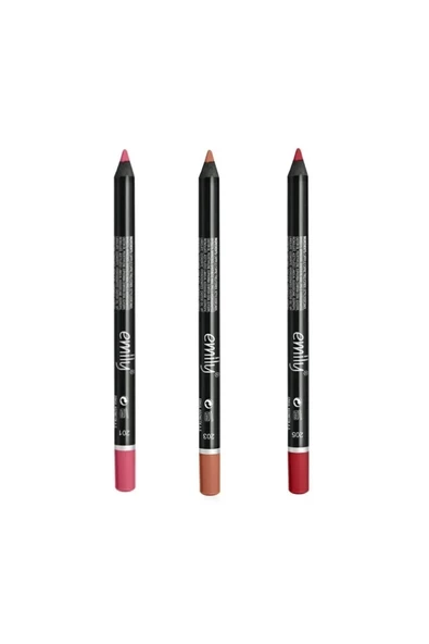 Golden Rose Emily Dudak Kalemi 3'lü No:201-203-205