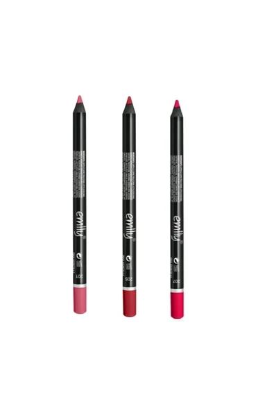 EMILY EMİLY 3'LÜ DUDAK KALEMİ NO: 201-205-207