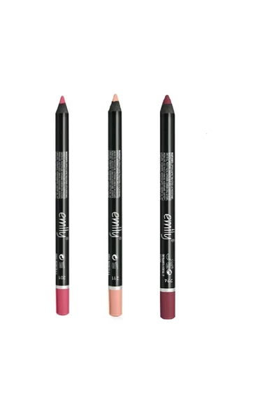 EMILY EMİLY 3'LÜ DUDAK KALEMİ NO: 201-211-224