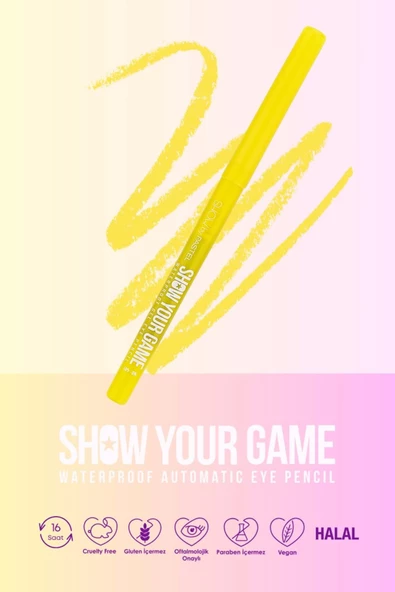 Pastel Show By Show Your Game Waterproof Gel Eye Pencil - Suya Dayanıklı Jel Göz Kalemi 401 - 2