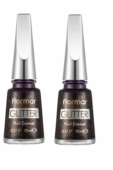 Flormar Glitter Purple Glare 44 Oje X 2 ADET