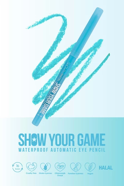 Show by Pastel Show Your Game Waterproof Gel Eye Pencil - Suya Dayanıklı Jel Göz Kalemi 403 0.28 G - 2