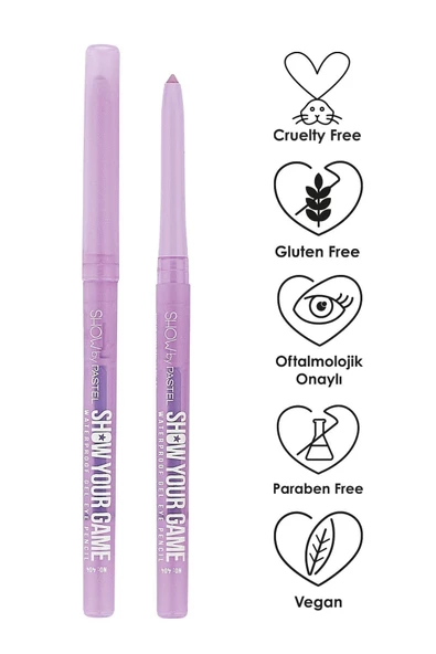 Show by Pastel Waterproof Gel Eye Pencıl 404