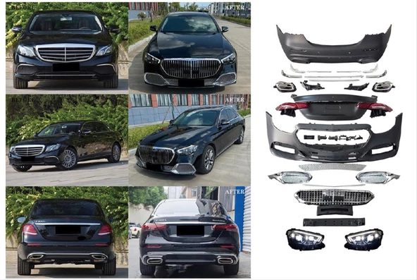 W213 2016-2019 E SERISI IÇIN 2020+ MAYBACH GORUNUM BODY KIT - 2