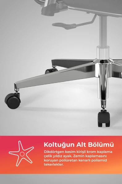 Metta Ergolife SynErgolife Synchrosit 10 Ergonomik Ofis Sandalyesi | Ayarlanabilir Kolçaklı, Fileli, Öğrenci Sandalyesi -211.D.1.3E3 - 5
