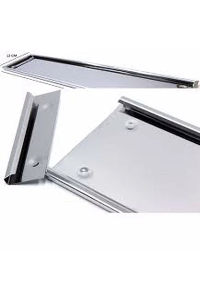 Krom Plakalık Set Uzun+Kare 2 Adet - Resim 4