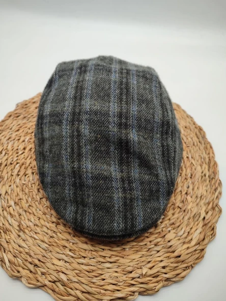 Arkası Lastikli Klasik Kasket Siyah Renk - 5