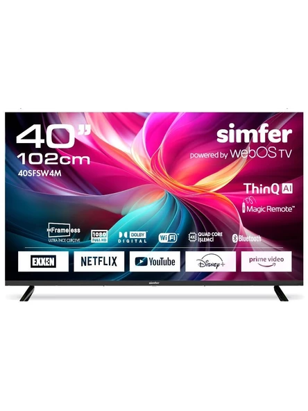 Simfer 40SFSW4M Full HD 40" 102 Ekran Uydu Alıcılı Smart LED TV